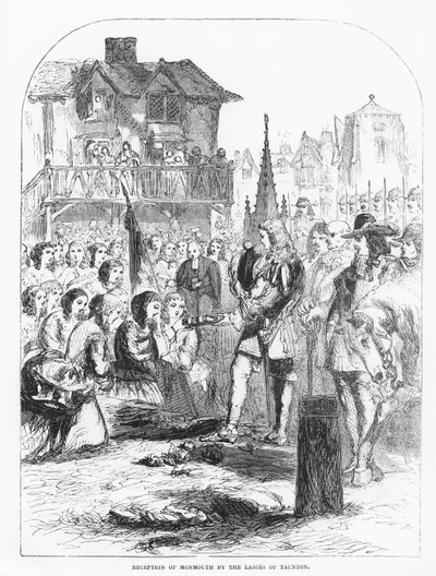 Ontvangst van Monmouth door de dames van Taunton door English School